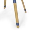 French Bistro Table Outdoor Elegance - White / Blue - Image 12