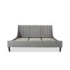 Aspen - King Vertical Tufted Modern Headboard Platform Bed Set - Opal Gray - Image 11