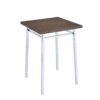 Nadia - Chrome Bar Table - Oak / White - Image 5