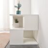 2 Layer Simple Household Bookshelf - Cream White - Image 2