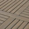 Hermosa - Outdoor Acacia Wood Table With Teak - Gray - Image 10