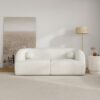 Anna - French Boucle Sofa - White - Image 9