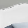 Full Size, Bed Headboard Only, Upholstered, Transitional - White - Image 3