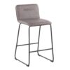 Casper - Fixed Height Contemporary Counter Stool (Set of 2) - Black / Gray - Image 2