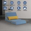 Three In One Folding Sofa, Convertible Bed, Easy To Carry Outdoors, Suitable For Living Room, Bedroom, Lounge, Outdoor - Blue - Image 12