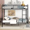 Full Over Full Metal Bunk Bed - Black - Image 7