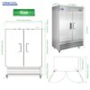 54" Commercial Refrigerator 49 Cu.Ft With 2 Solid Door Reach-In Refrigerators Stainless Steel Etl Approved Upright Fridge Storage - Silver - Image 6