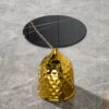 Nordic Style Iron Round Tray Coffee Table Carbon Steel - Gold - Image 6