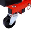 Mechanic Creeper, Z Creeper Seat 2 In 1 Low Profile With 6 Wheels Steel Vinyl - Red - Image 13