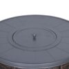 Outdoor Fire Pit Table With Lid - Espresso - Image 6