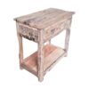 Rustic 2 Drawer Kitchen Island - Wood - Image 2