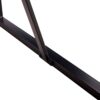 Modern Rustic Industrial Dining Table With Tabletop And Metal Legs For 4 6 Person - Wood - Image 7