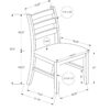 Dining Chair, Dining Room, Side, Upholstered, Transitional (Set of 2) - Black - Image 12