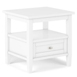 Warm Shaker - End Table - White