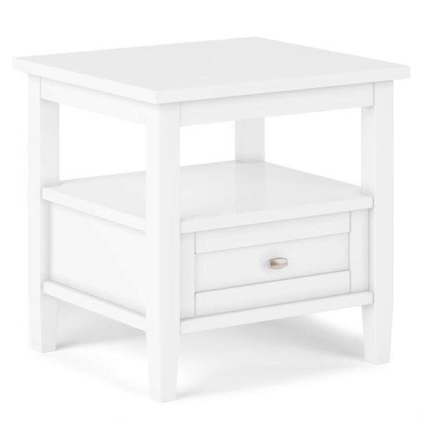 Warm Shaker - End Table - White