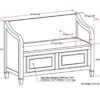 Connaught - Entryway Storage Bench - Antique White - Image 11