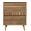 3 Drawer Cabinet, Suitable For Bedroom, Living Room, Study - Walnut - Image 10