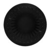Modern Round Coffee Table With Grille Molding For Living Room, Bedroom, Or Balcony - Black - Image 8