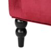 Nurturing - Upholstered Loveseat With Wing Back And Diamond Tufting - Wine Red - Image 9