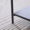 Upholstered Ottoman Coffee Table Foot Rest With Metal Legs And Open Storage - Beige - Image 11
