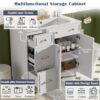 36" Bathroom Vanity With Sink, Soft Close Doors, Adjustable Shelves - White - Image 5