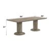 Gabrian - 7 Pieces Dining Room Set, Reclaimed - Beige / Gray - Image 16