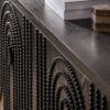 Modern Sideboard Cabinet With Decorative Nailhead Accents, Stylish Storage Solution For Dining, Living Rooms - Black - Image 9
