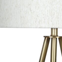 Lighting, Floor Lamp, Brass Metal, Contemporary - Ivory