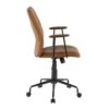 Fredrick - Contemporary Office Chair - Brown - Image 2