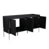 Minimalist Freestanding Bathroom Vanity Cabinet With Soft Close Doors - Dark Oak - Image 14