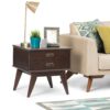 Draper - Mid Century Side Table - Medium Auburn Brown - Image 9