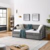 Elegant Upholstered Twin Size Daybed With Trundle Linen - Gray - Image 7