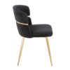 Cinch - Glam & Art Deco Dining Chair (Set of 2) - Gold / Black - Image 3