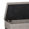 Cosmopolitan - Storage Ottoman Bench With Open Bottom - Distressed Gray Taupe - Image 3