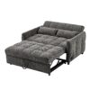 Loveseat Sofa Pull Out Sofa Bed Tufted Sleeper Sofa With An Adjustable Backrest, 3 USB Ports And 2 Lumbar Pillows For Living Room - Gray - Image 20