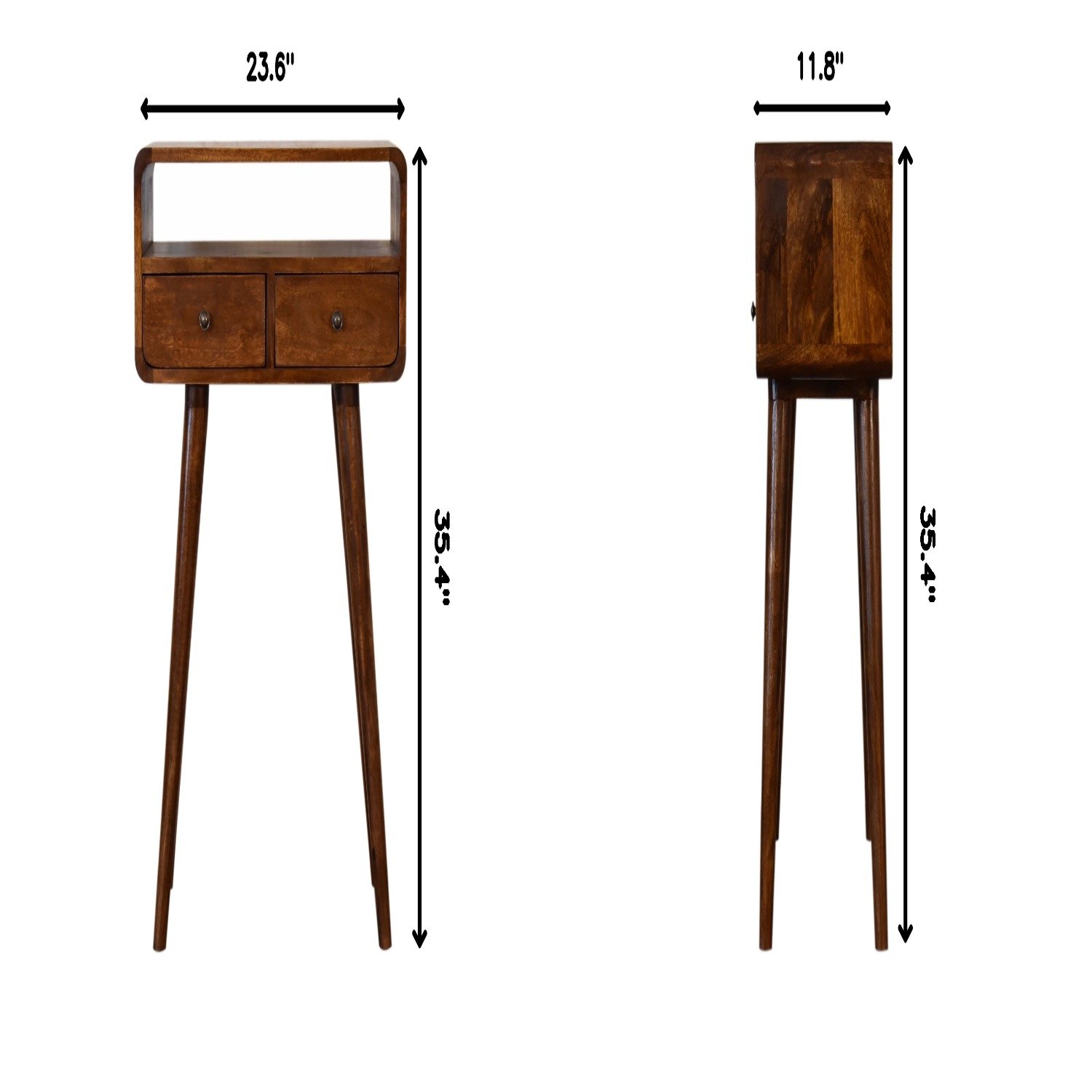 Mini Console Table - Chestnut - Image 3