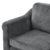 U Shaped Sectional Sofa Chenille Upholstered With Movable Storage Ottoman - Dark Gray - Image 23