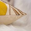 Autumn Vibes Leaf Accent Pillow With Matching Back - Yellow - Image 4