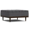 Mariah - Lift Top Table Storage Ottoman - Gray - Image 2