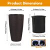 Tall Planters (Set of 2) With Water Level Monitor And Automatic Watering - Brown - Image 3