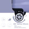 Luggage Set Of 5 Pieces, Expandable Hard Pc Luggage Set With Tsa Lock For Rotating Wheels, Lightweight Rolling Luggage - Light Purple - Image 8