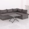 Patio Sofa With Cushions - Gray - Image 2