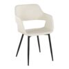 Margarite - Contemporary Dining / Chair (Set of 2) - Black / Cream - Image 2