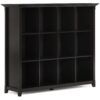 Amherst - 12 Cube Storage Bookcase - Hickory Brown - Image 2