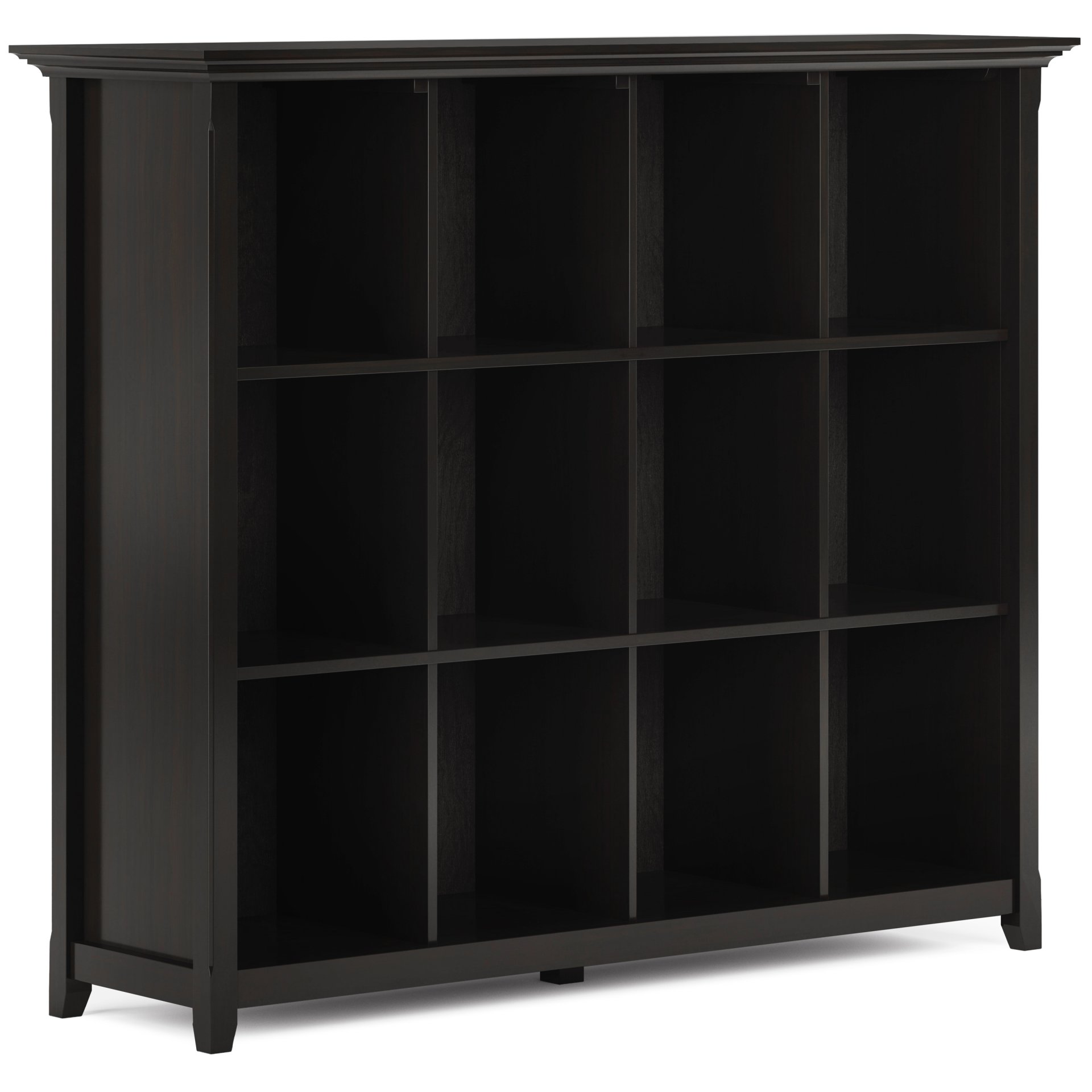 Amherst - 12 Cube Storage Bookcase - Hickory Brown - Image 2