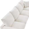 Modern U-Shape Modular Sofa, 7 Seat Chenille Sectional Couch Set With 2 Pillows Included, Freely Combinable Indoor Funiture - White - Image 13