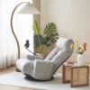 Adjustable Head And Waist Game Chair, Lounge Chair 360 Degree Rotatable - Gray - Image 4