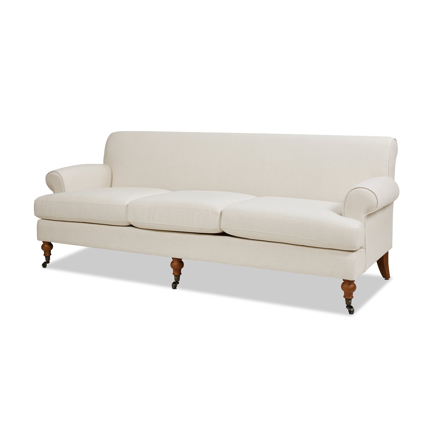 Alana Lawson - Three Cushion Tightback Sofa - Light Beige - Image 6