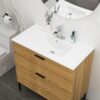 Rectangular Single Vanity Top With 1 Faucet Hole Construction - White - Image 2