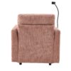 Multifunctional Lazy Person Sofa Recliner With Storage Backrest And Cell Phone Bracket For Living Room And Bedroom - Pink - Image 24
